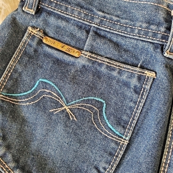 Vintage super high waist straight leg FAST jeans 4/6 - Picture 3 of 8